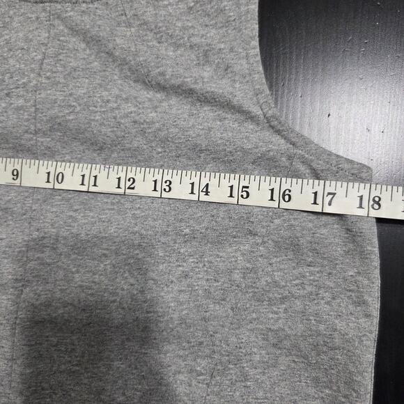 Madewell Split Back Sleeveless Grey Top Size Med - Picture 3 of 6